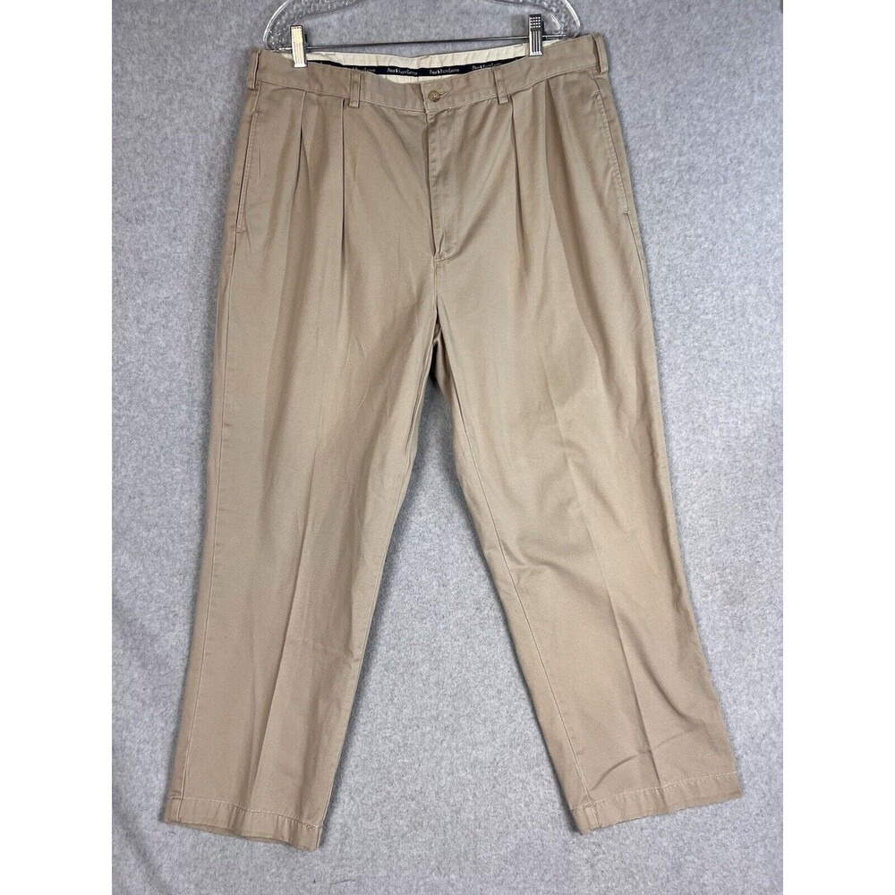 Polo Ralph Lauren Plaid Chino Pants 38X30  RN41381 Classic Fit Beige Tan
